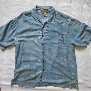 Jamaica Jaxx 100% silk button up